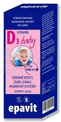 Epavit Vitamín D3 Baby pre deti