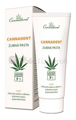 Cannaderm Cannadent Ošetrujúca zubná pasta