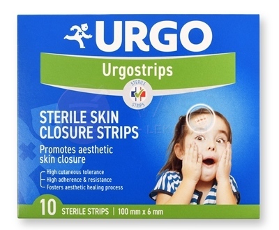 Urgo Urgostrips Sterilné samolepiace chirurgické stehy (100 mm x 6 mm)
