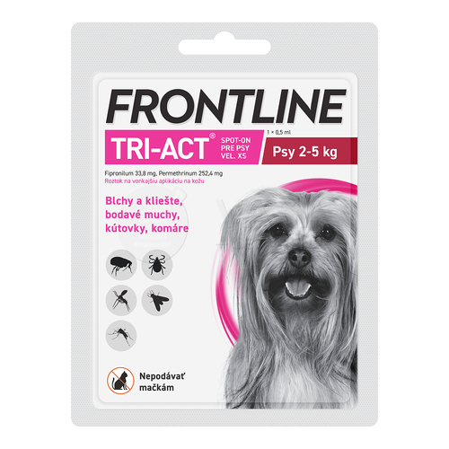 FRONTLINE Tri-act Spot-On pre psy XS (2-5 kg)