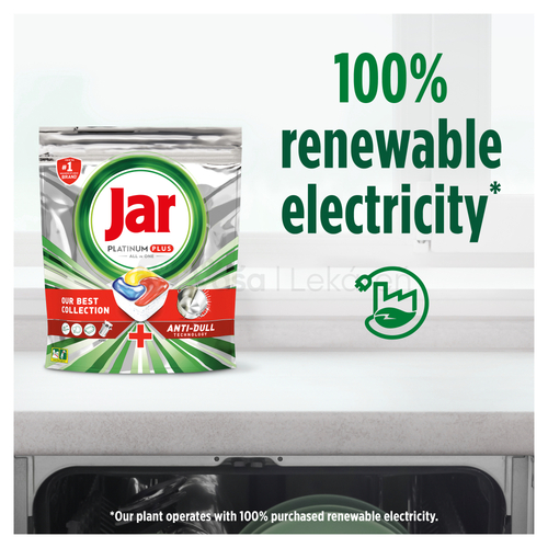 Jar Platinum Plus Lemon Kapsuly do umývačky riadu