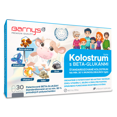 Barny&#039;s Kolostrum s beta-glukánmi Forte