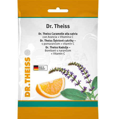 Dr. Theiss Cukríky so šalviou a pomarančom + vitamín C