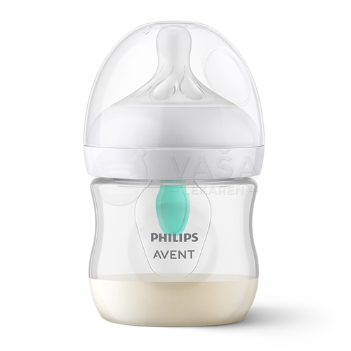 AVENT Natural Response Priehľadná fľaša s cumlíkom s ventilom AirFree (0+ mesiacov)