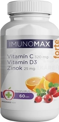 Imunomax Forte Vitamín C + Vitamín D3 + Zinok