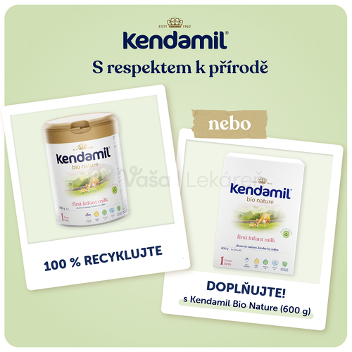 Kendamil BIO Nature 1 Počiatočná dojčenská mliečna výživa (od narodenia)