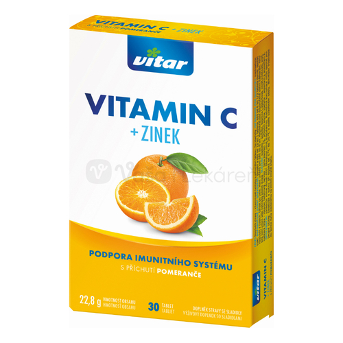 Vitamin c +zinok 100mg/15mg 30tbl Pom.revital xxx