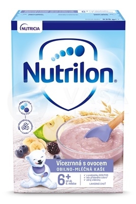 Nutrilon Obilno-mliečna kaša viaczrnná s ovocím (od ukončeného 6. mesiaca)