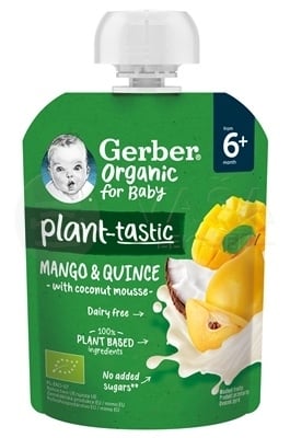 Gerber Organic BIO Kapsička mango, dula, kokos (od ukončeného 6. mesiaca)