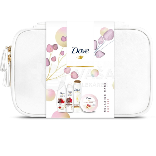 Dove Relaxing care (Darčeková kazeta) s kozmetickou taškou
