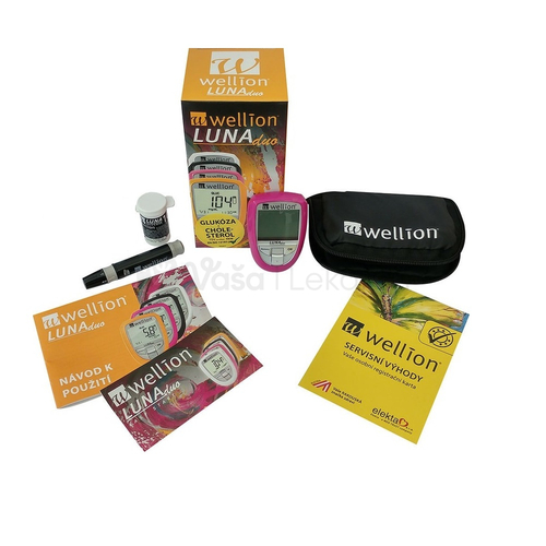 Wellion Luna Trio Glukomer na meranie glukózy, cholesterolu a kyseliny močovej (žltý)
