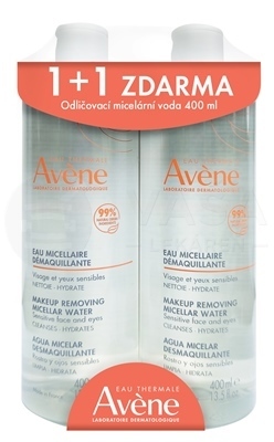 Avene Micelárna voda na odlíčenie na citlivú pleť a oči DUO (1+1 zdarma)