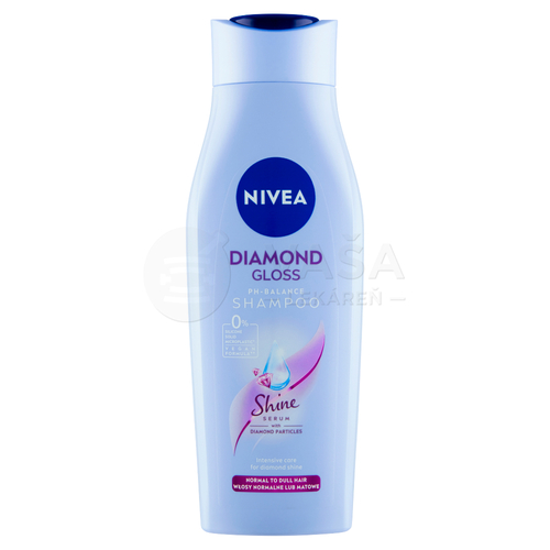 Nivea Diamond Gloss Care Šampón na normálne vlasy a matné vlasy bez lesku