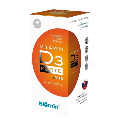 Biomin Vitamín D3 1000 IU Forte