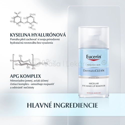 Eucerin DermatoClean Hyaluron Odličovač očí na citlivú pleť