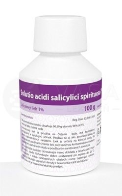 VULM Solutio acidi salicylici spirituosa 1% (Salicylový lieh 1%)