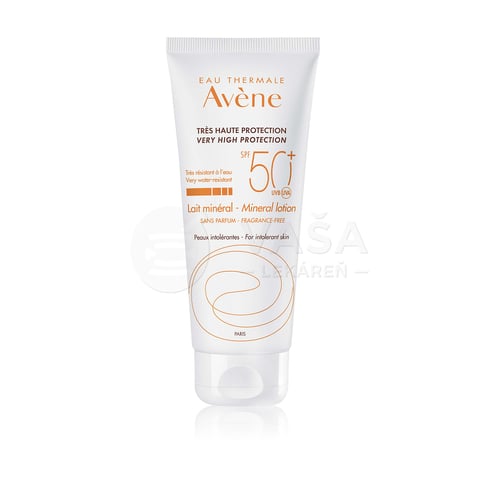 Avene Minerálne mlieko na opaľovanie SPF50+