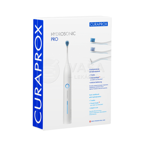 Curaprox Hydrosonic PRO Hydrosonická zubná kefka + príslušenstvo