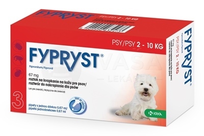 Fypryst Spot pes s 3x0,67ml 2-10kg 798709 xxx