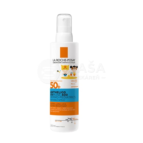 La Roche-Posay Anthelios Dermo Pediatrics Ultraľahký sprej na opaľovanie pre deti SPF50+