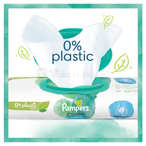 Pampers Harmonie Aqua Vlhčené obrúsky Box (24 balení)