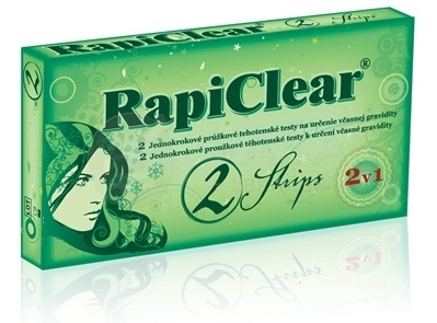 RapiClear Tehotenský test Strips (prúžkový) 2v1