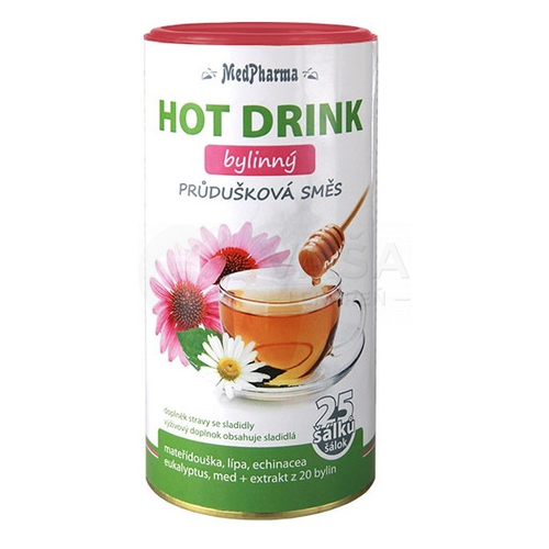 MedPharma Hot Drink bylinný Priedušková zmes