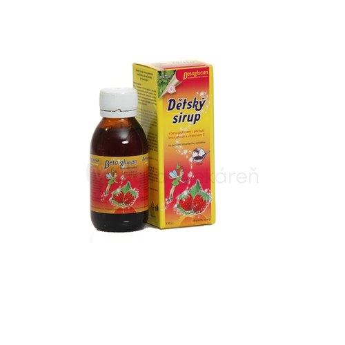 Natures Detský sirup s betaglukánom Lesná jahoda