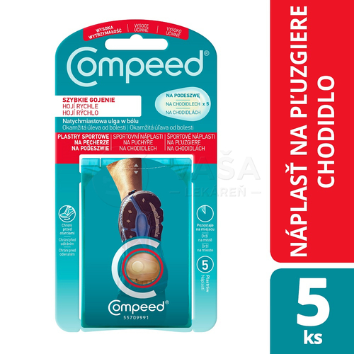 Compeed Šport Gélová náplasť na pľuzgiere na chodidlách