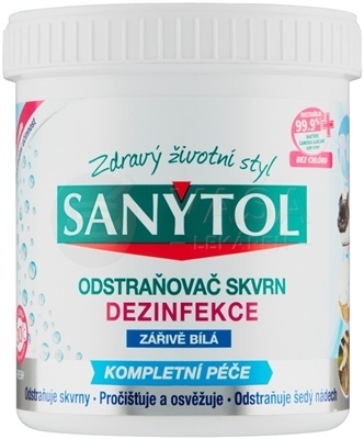 Sanytol Dezinfekcia Odstraňovač škvŕn Žiarivo biela
