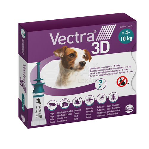 VECTRA 3D spot-on psy S (4–10 kg)