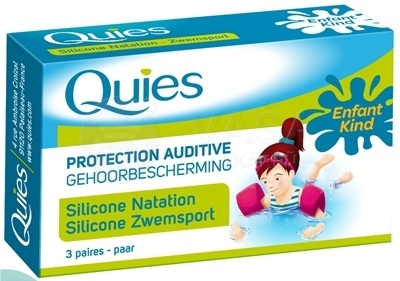 Quies Silikónové chrániče sluchu pre deti (špeciálne na plávanie)