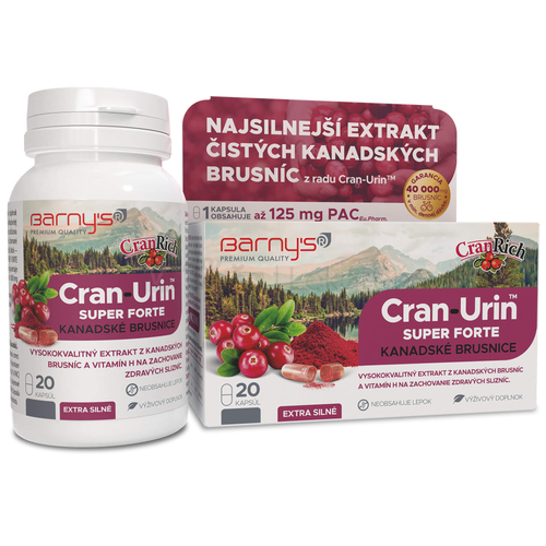 Barny&#039;s Cran-Urin Super Forte (kanadské brusnice)