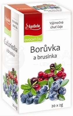 Apotheke Premier Selection Čaj Čučoriedka a Brusnica