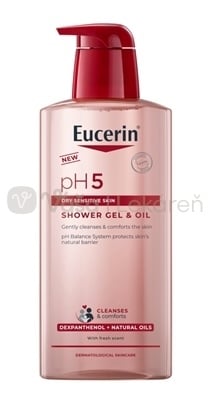 Eucerin pH5 Sprchový gél &amp; olej na suchú citlivú pokožku