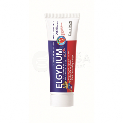 Elgydium Kids Gélová zubná pasta s fluorinolom pre deti (2-6 rokov)
