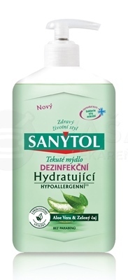 Sanytol Hydratujúce tekuté mydlo Aloe vera &amp; zelený čaj