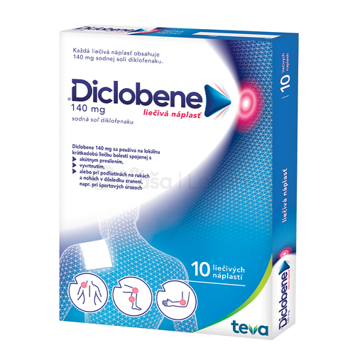 Diclobene emp med 10x140mg Naplast xxx