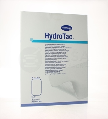 HydroTac Krytie na rany penové hydropolymérové impregnované gélom (15 x 20 cm)
