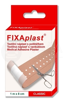 Fixaplast Classic Textilná náplasť s vankúšikom (1 m x 8 cm)