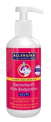 Allergika Dermifant Acute Detské telové mlieko na citlivú, atopickú a suchú pokožku