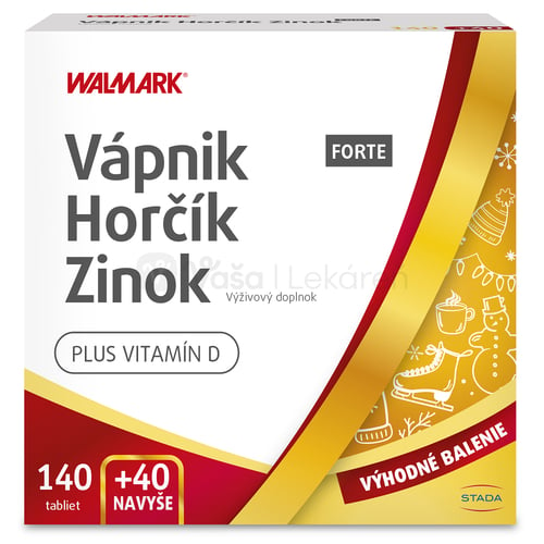 WALMARK Vápnik, Horčík, Zinok Forte