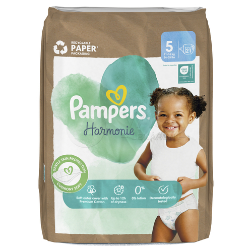 Pampers Harmonie Magic Paper 5 Detské plienky (11-16 kg)