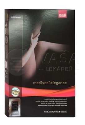 Mediven Elegance Stehenné pančuchy, veľ. 6, (II.KT), normálne, so špicou, s krajkou, karamel