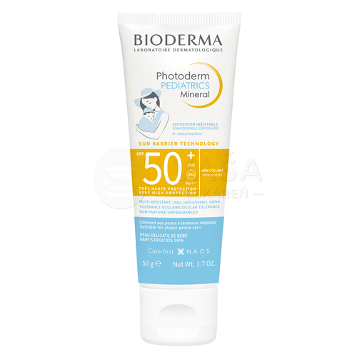 Bioderma Photoderm PEDIATRICS Mineral Emulzia na opaľovanie pre deti SPF50+