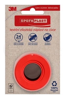 3M SpofaPlast č. 131N Textilná elastická náplasť béžová (4,2 m x 1,25 cm)