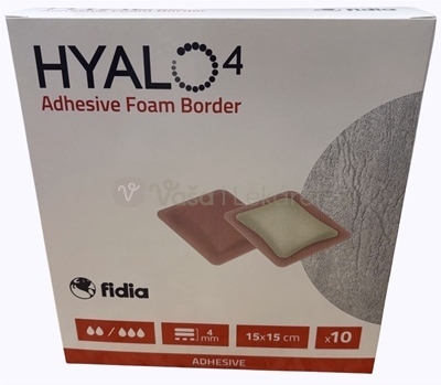 Hyalo4 Adhesive Foam Border Silikónové adhezívne penové krytie s okrajmi (15 x 15 cm)