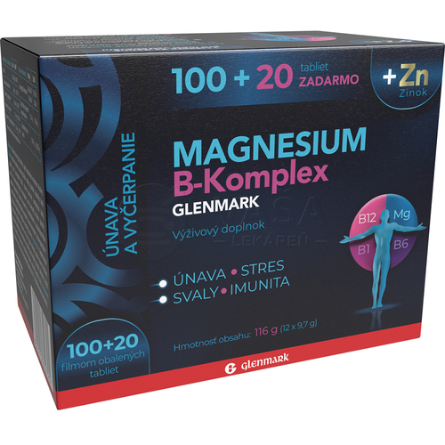 Glenmark Magnesium B-komplex + Zinok