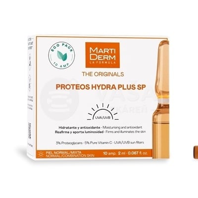 MartiDerm The Originals Proteos Hydra Plus SP Rozjasňujúce ampulky na normálnu až zmiešanú pleť