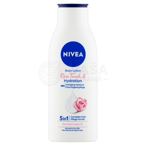 Nivea Rose Touch &amp; Hydration Telové mlieko na všetky typy pokožky